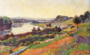 Maximilien Luce The Seine at Herblay Spain oil painting artist